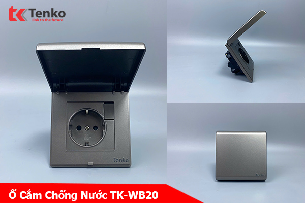Ổ Cắm Sạc Xe Điện Chống Nước Tenko TK-WB20 Schuko