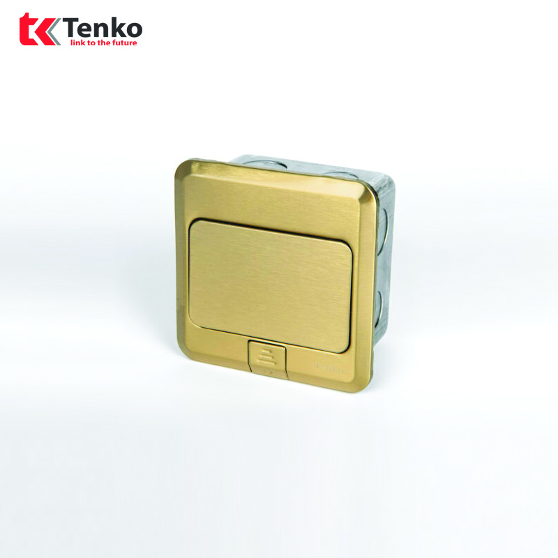 Hộp Đế Âm Sàn Thông Dụng Tenko TK-J02 Màu Vàng