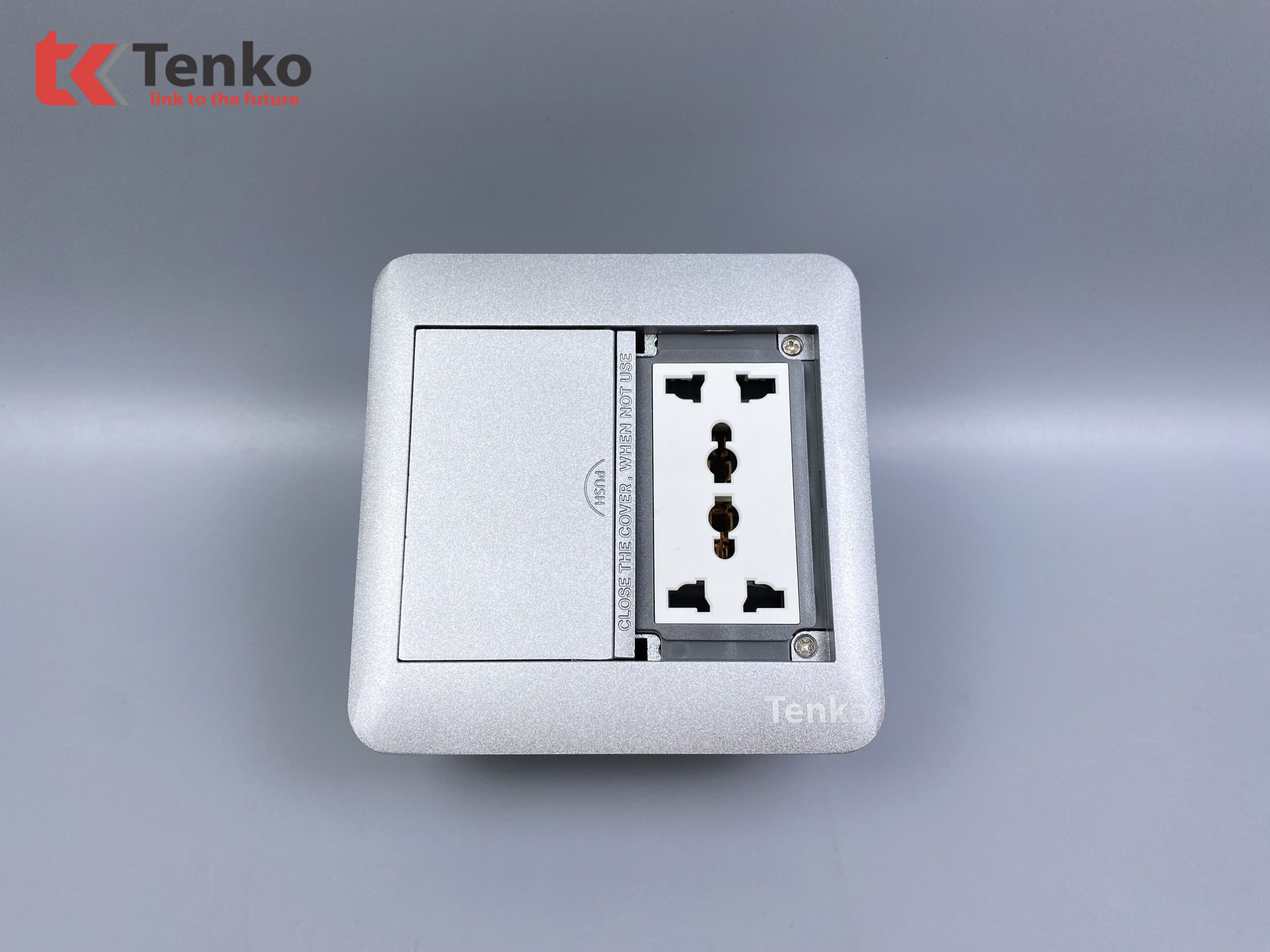 Ổ Cắm Điện &Acirc;m S&agrave;n Tenko TK-DS-111S04 M&agrave;u Bạc