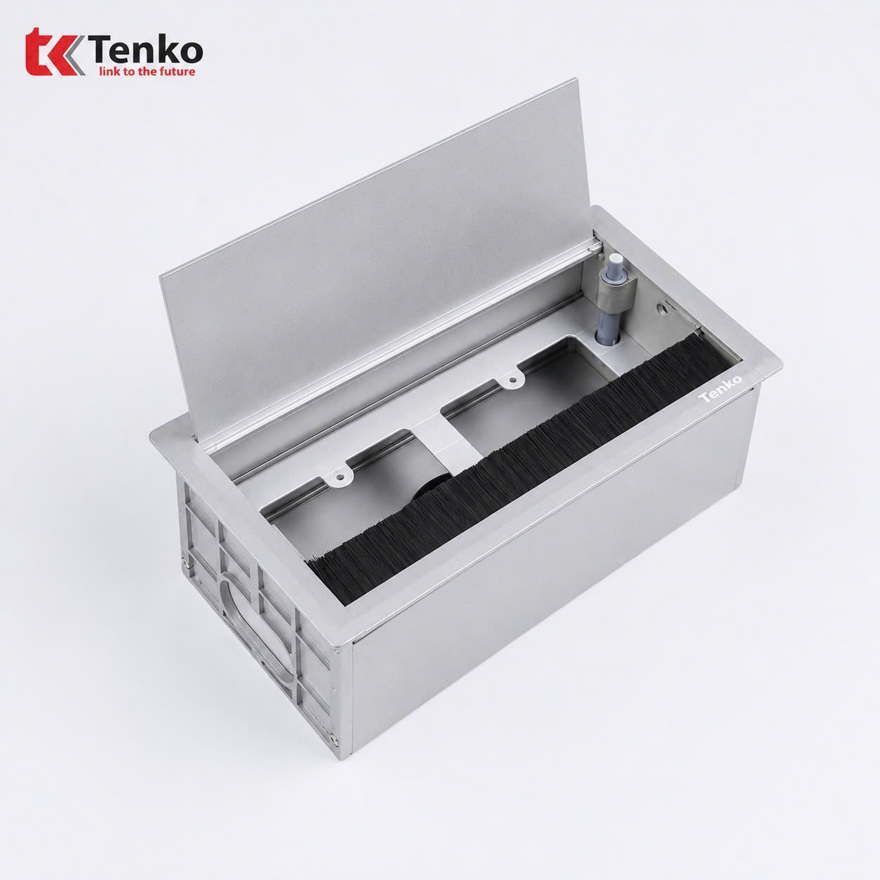 Hộp Điện Nhôm Âm Bàn Tenko TK-AB2S Màu Bạc