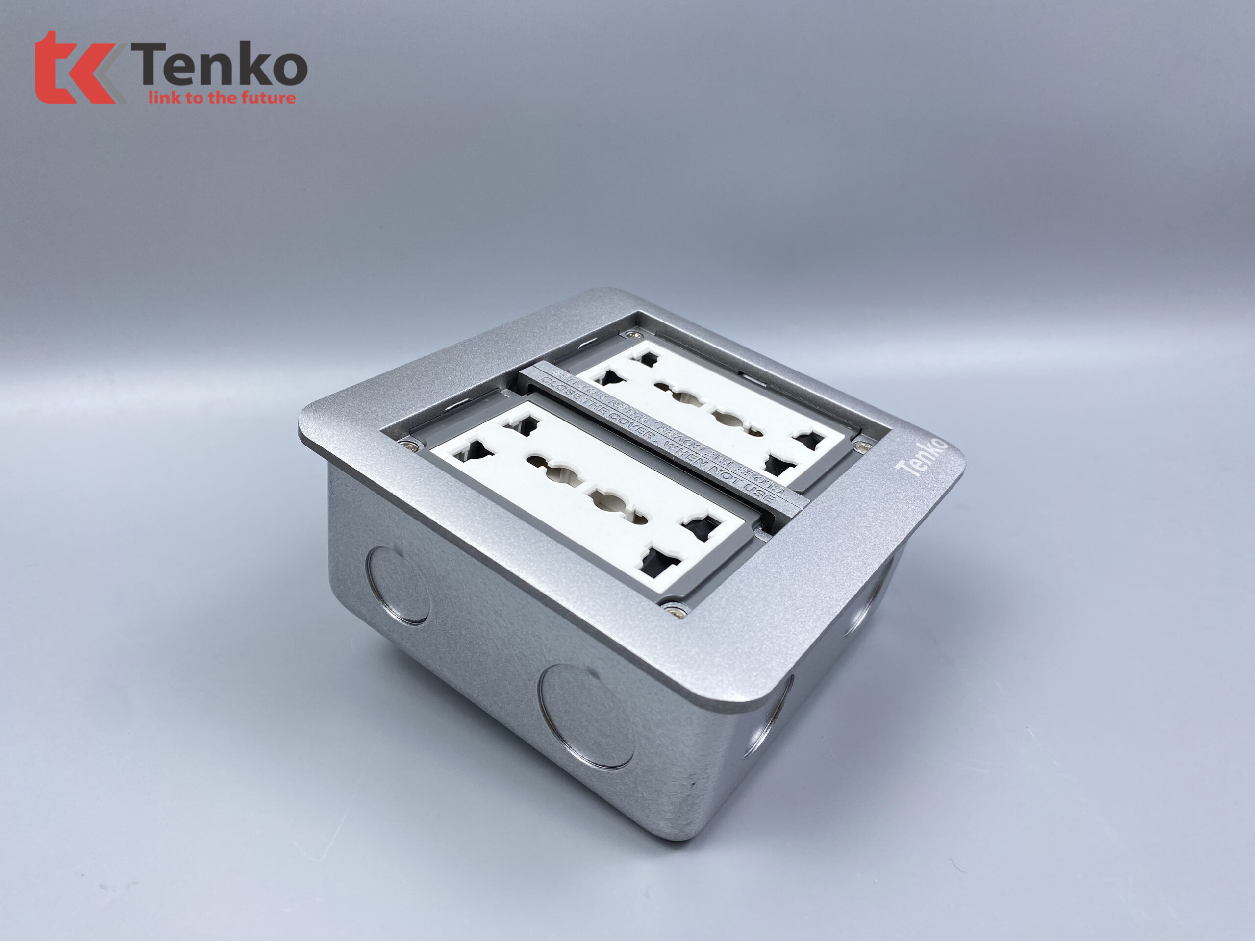 Ổ Cắm Điện &Acirc;m S&agrave;n Tenko TK-DS-111S04 M&agrave;u Bạc
