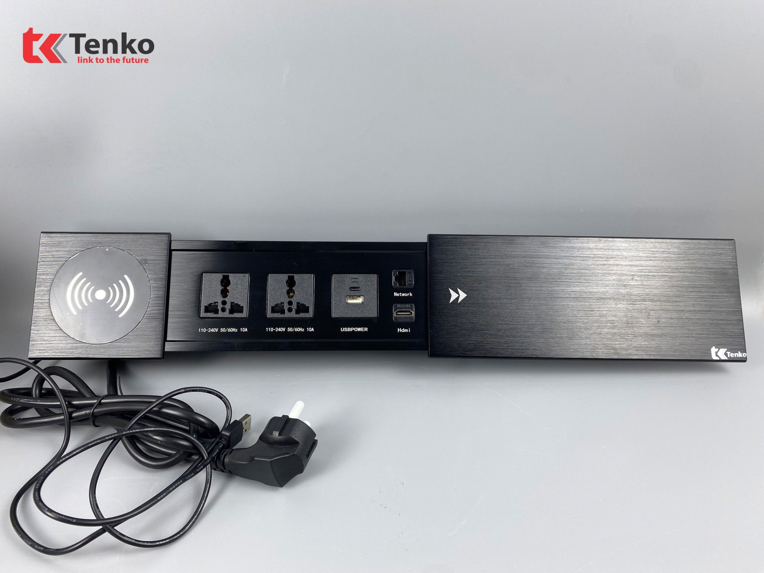 Hộp Điện Âm Bàn TK-BT01 Nắp Trượt Sạc Không Dây