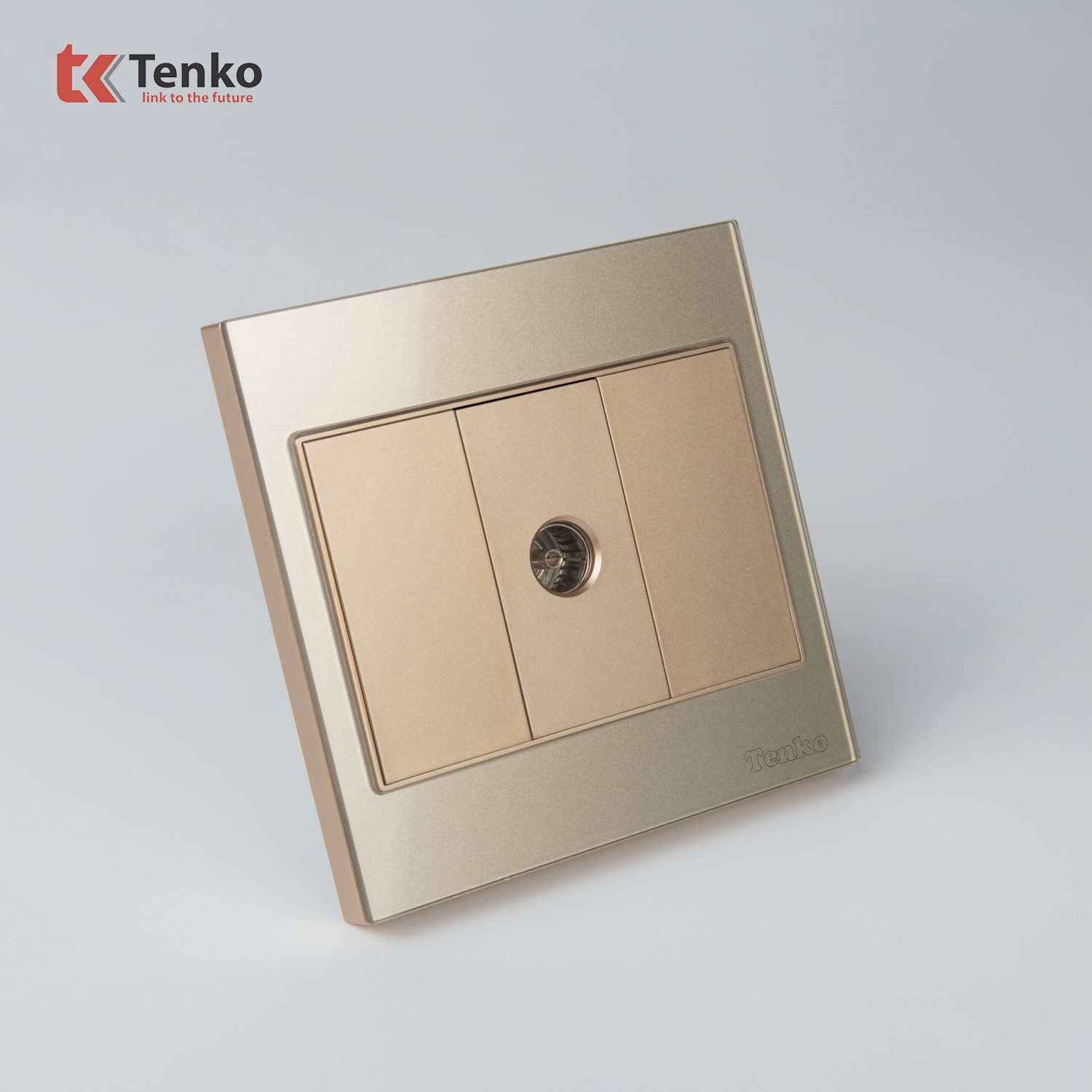 Ổ Cắm TV Mặt K&iacute;nh Cường Lực Tenko TK-V18-071