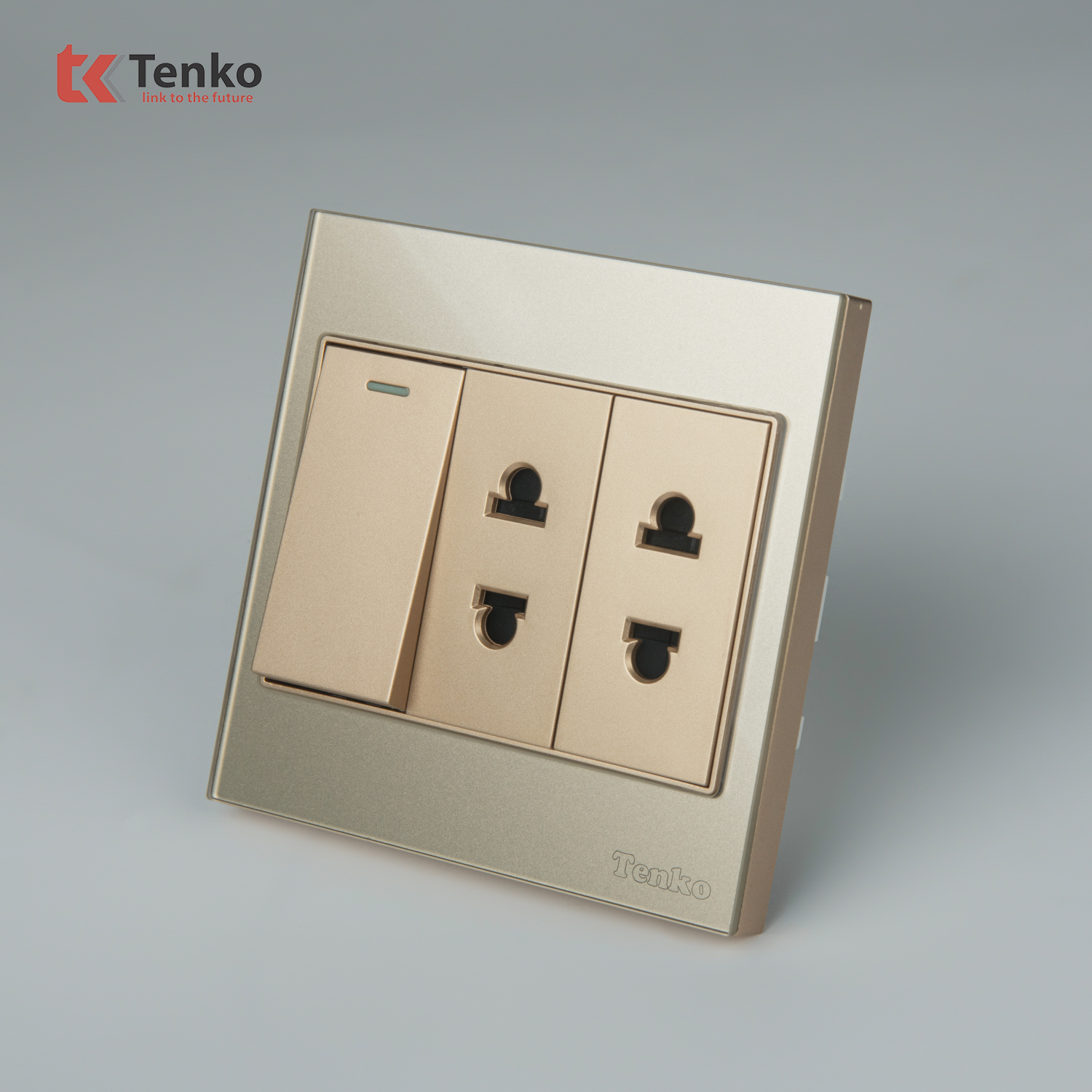 Ổ Cắm, C&ocirc;ng Tắc Mặt K&iacute;nh Cường Lực TK-V18-025