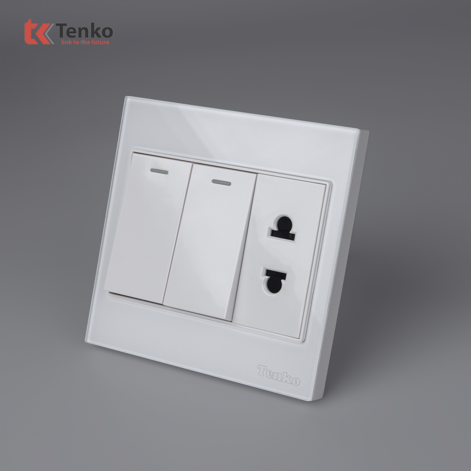 C&ocirc;ng Tắc Ổ Cắm Điện K&iacute;nh Cường Lực TK-V18-027