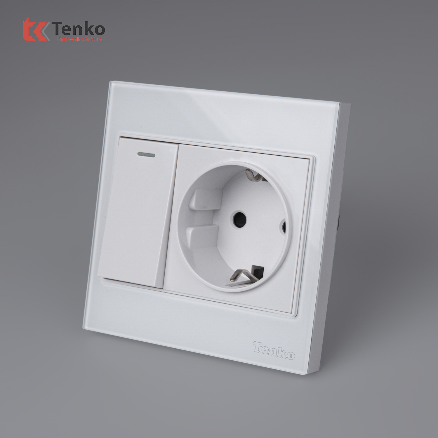 Ổ Cắm Ch&igrave;m Chuẩn Đức C&oacute; C&ocirc;ng Tắc TK-V18-060