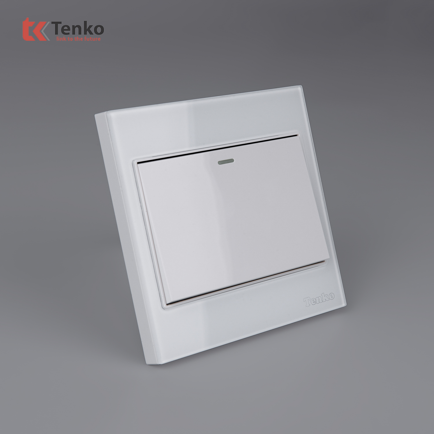 C&ocirc;ng Tắc 1 N&uacute;t Mặt K&iacute;nh Cường Lực Tenko TK-V18-01