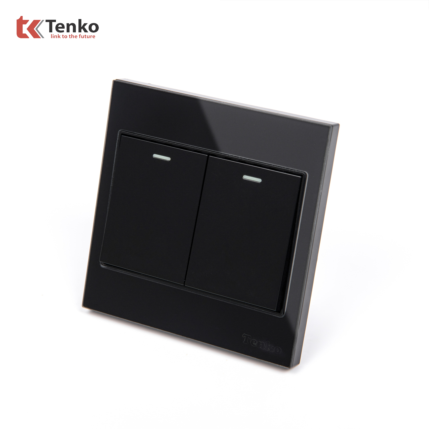 C&ocirc;ng Tắc 2 N&uacute;t Mặt K&iacute;nh Cường Lực Tenko TK-V18-02
