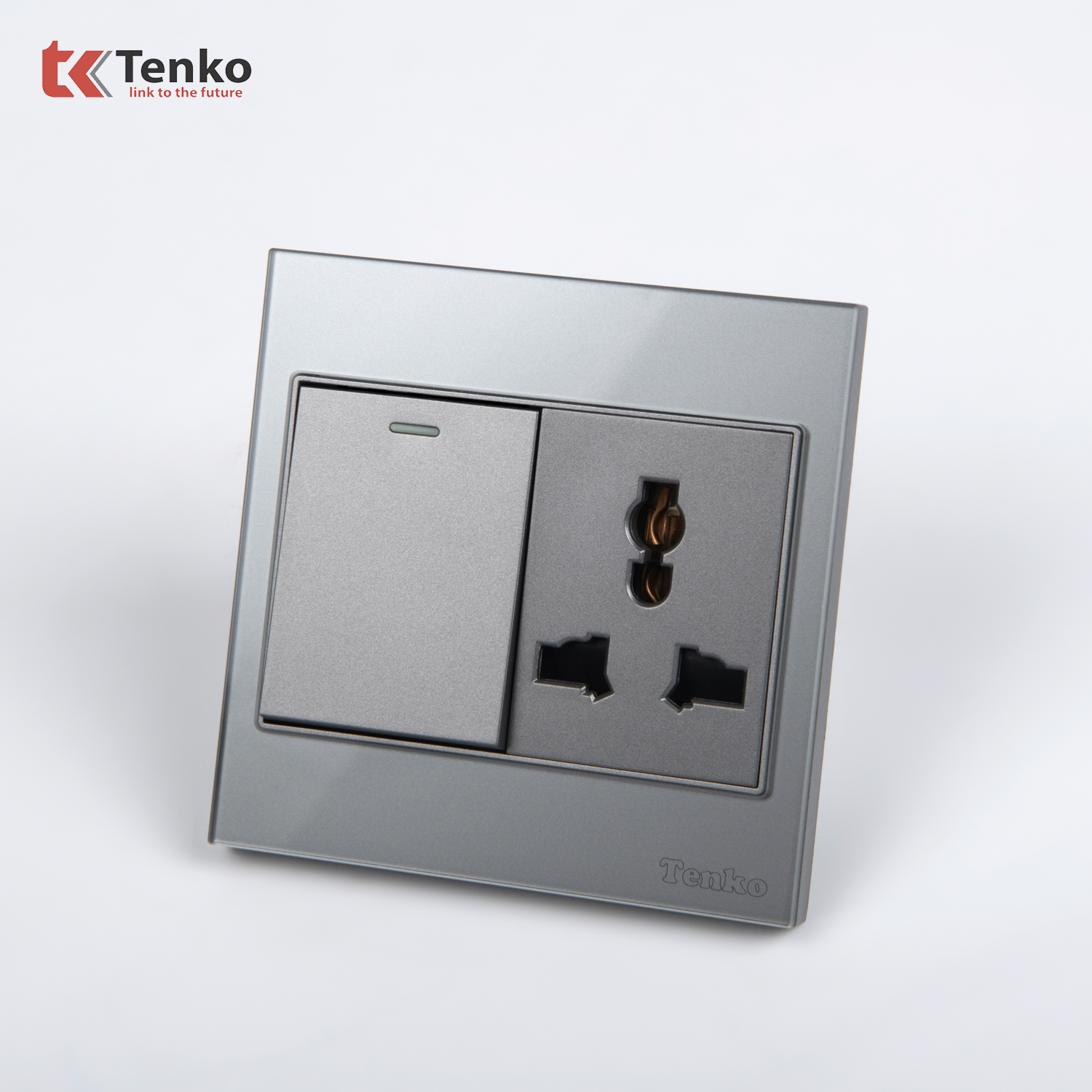 C&ocirc;ng Tắc Ổ Cắm Điện K&iacute;nh Cường Lực TK-V18-039