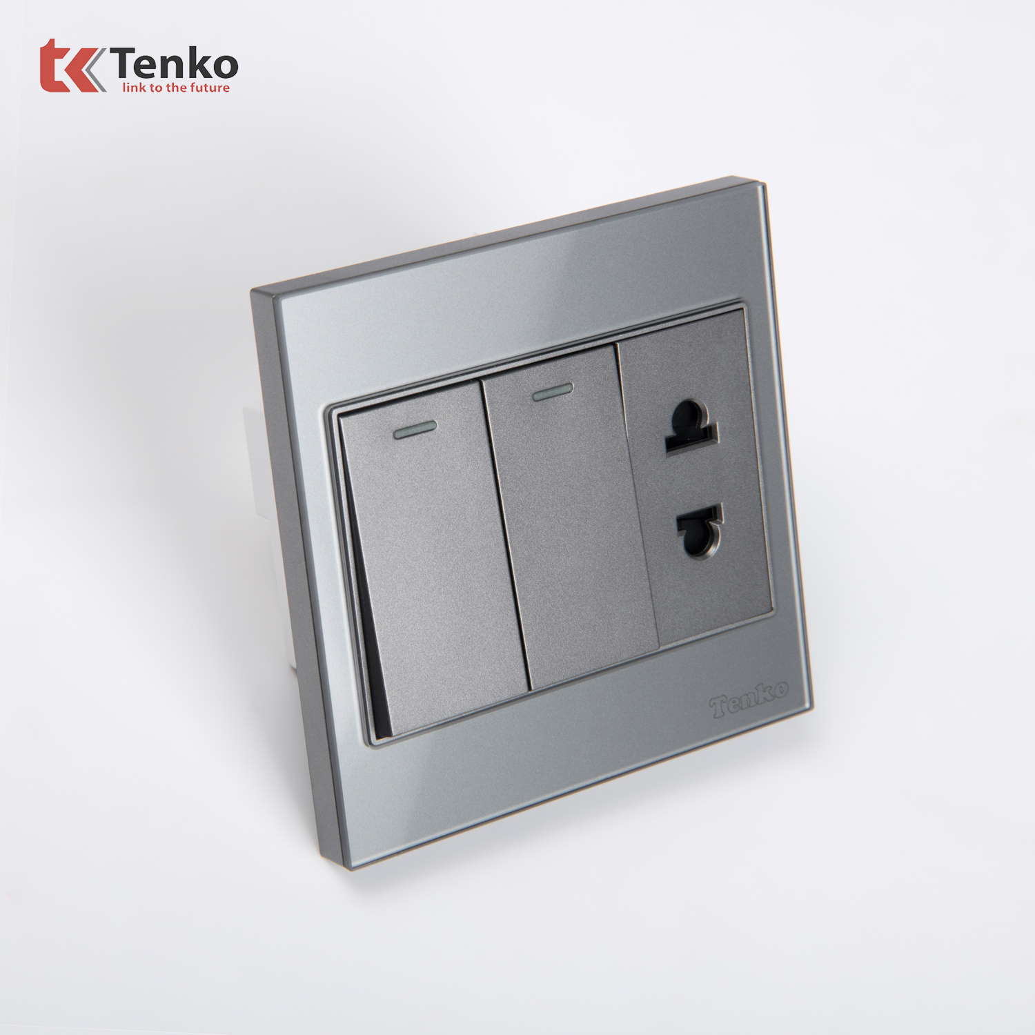 C&ocirc;ng Tắc Ổ Cắm Điện K&iacute;nh Cường Lực TK-V18-027
