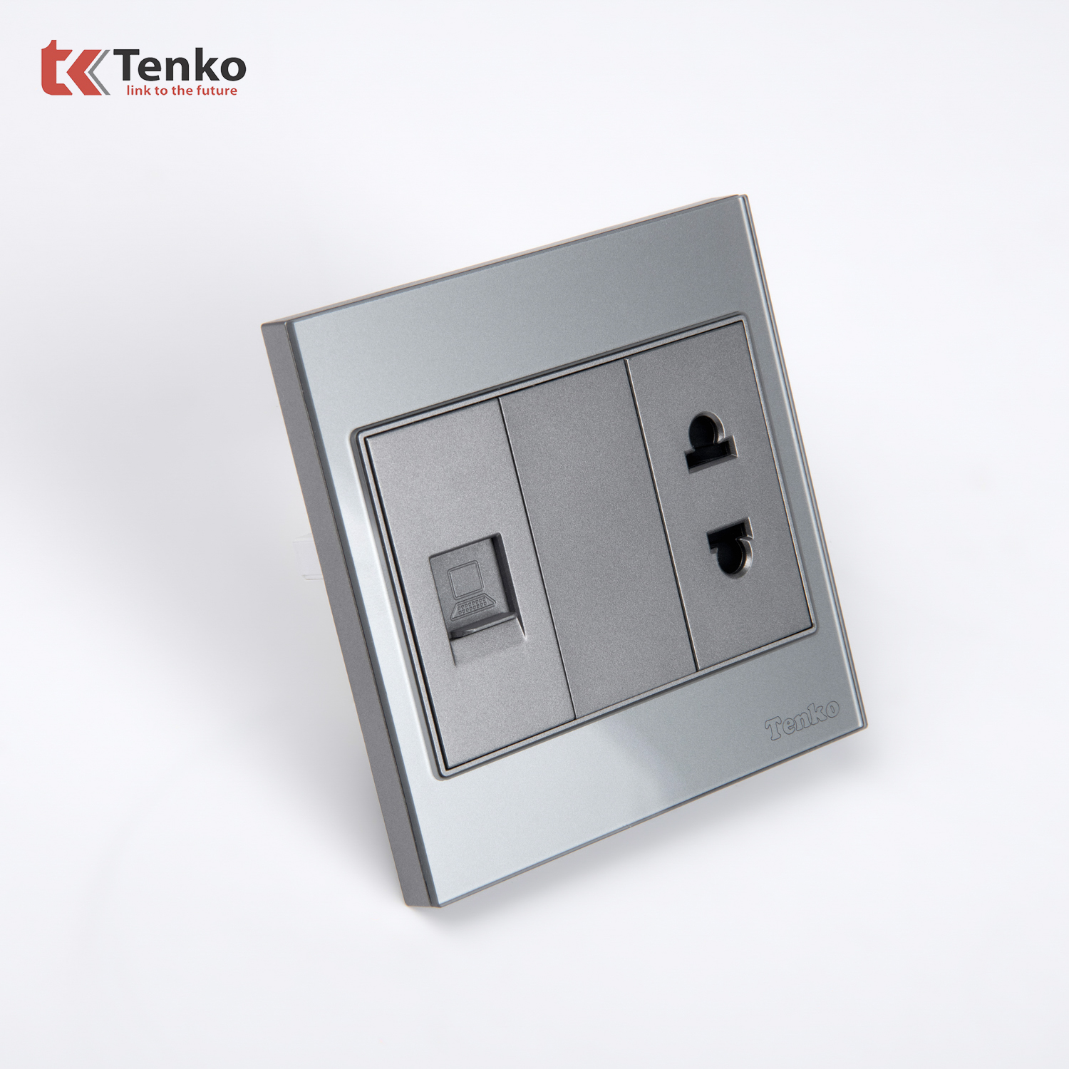 Ổ Cắm Mạng LAN K&egrave;m Ổ Cắm TK-V18-078