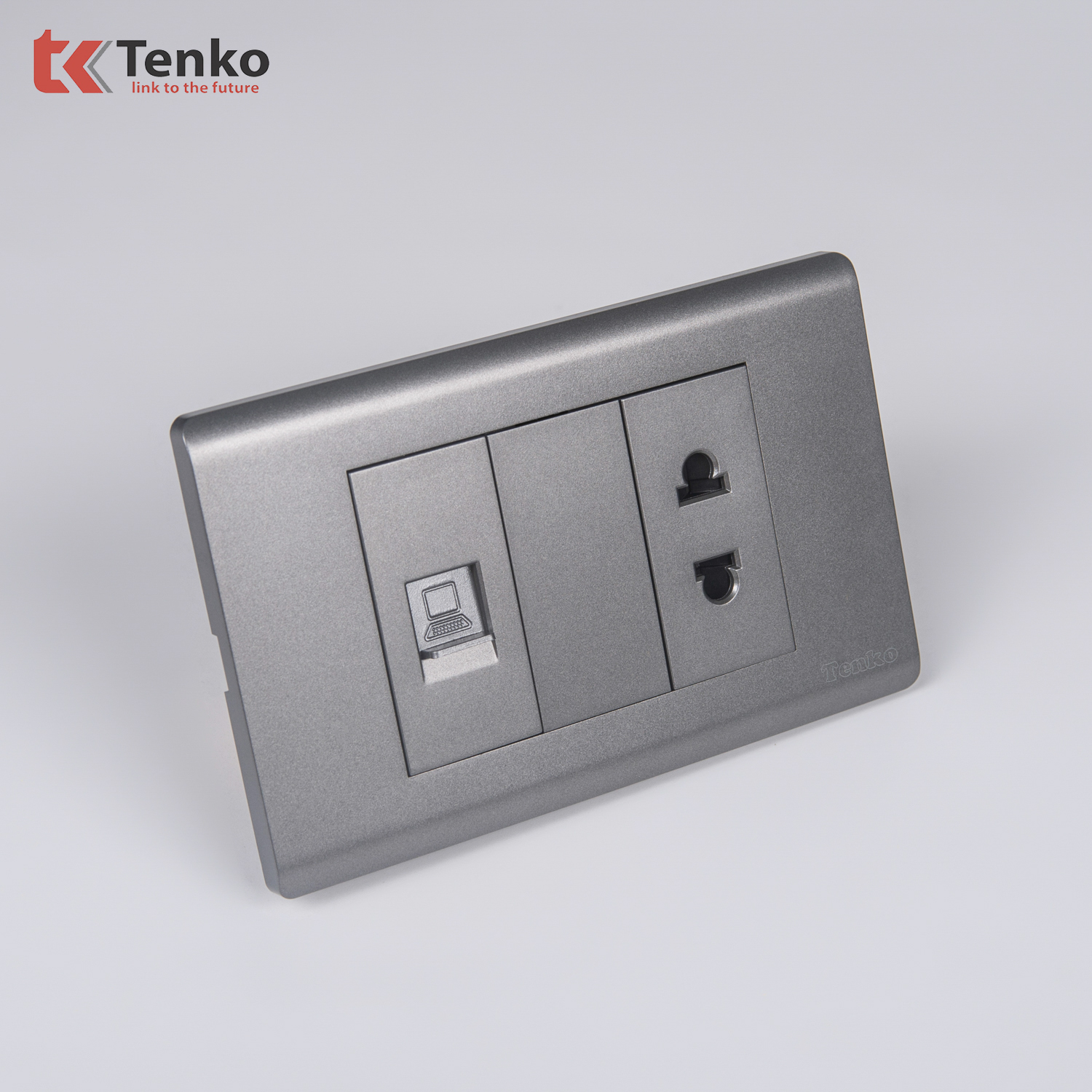 Ổ Cắm v&agrave; Mạng LAN Chống Ch&aacute;y C25-076 Mặt Nhựa PC