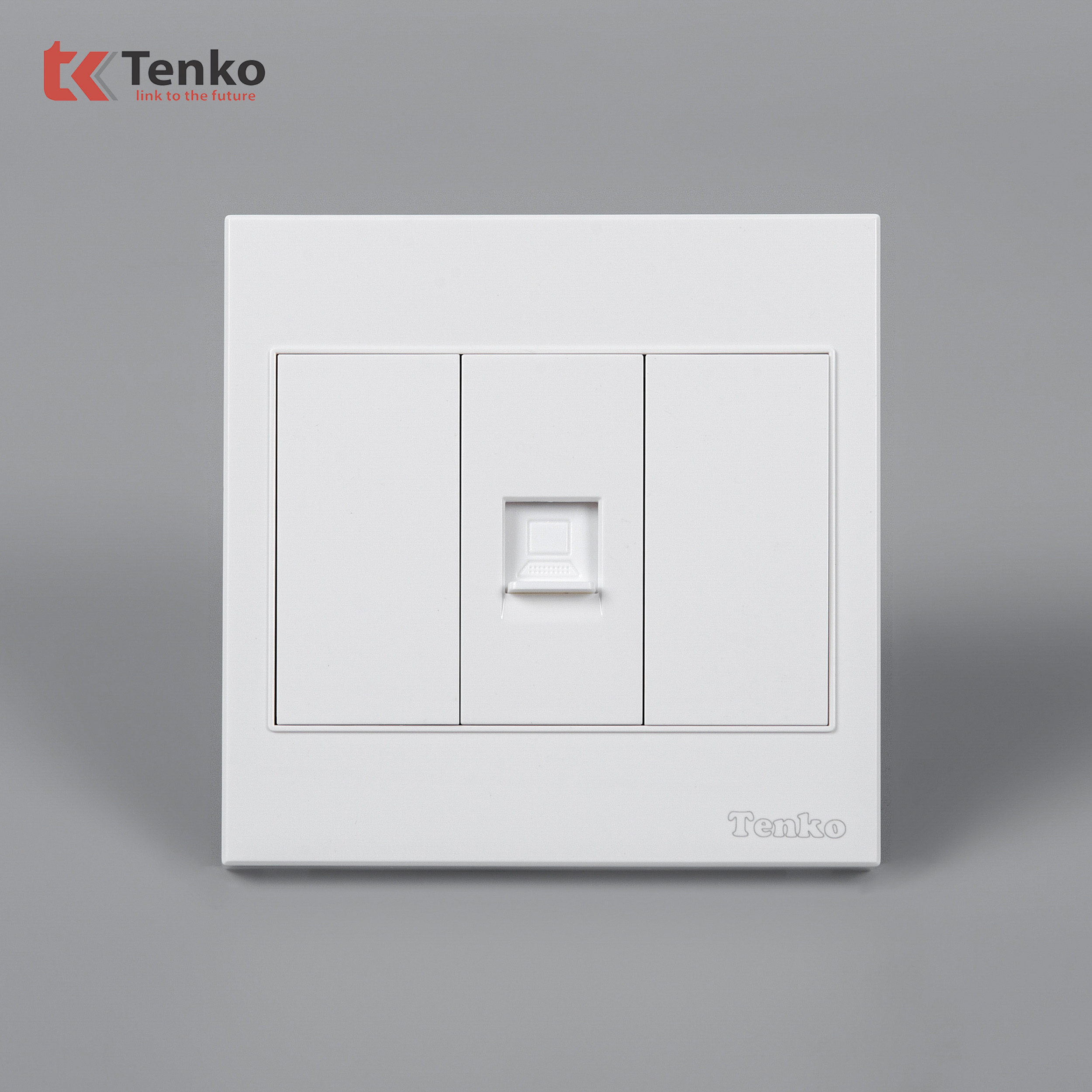 Ổ Cắm Mạng Âm tường Mặt Nhựa ABS Tenko TK-V18-073