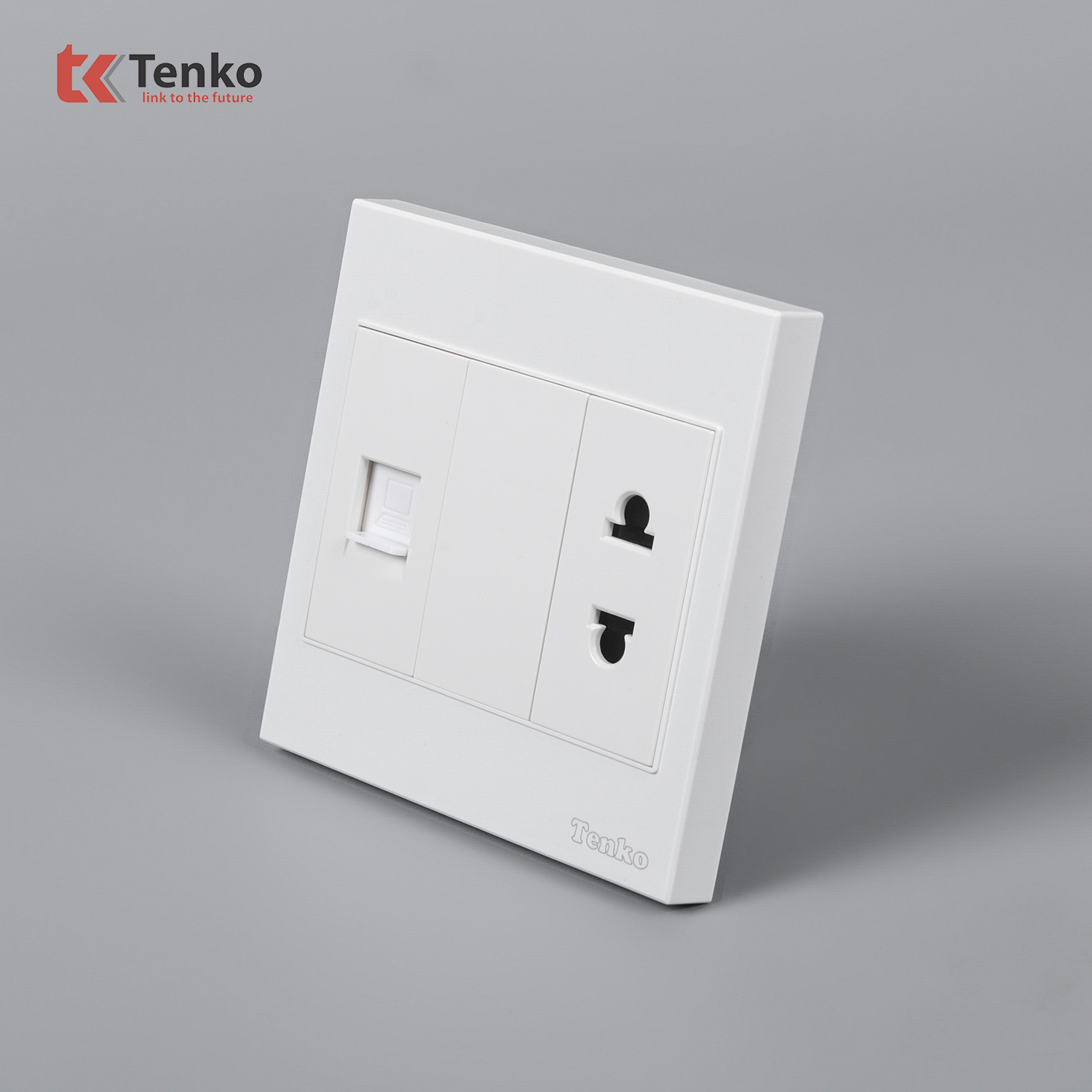 Ổ Cắm Mạng LAN Kèm Ổ Cắm Đơn TK-V1-078