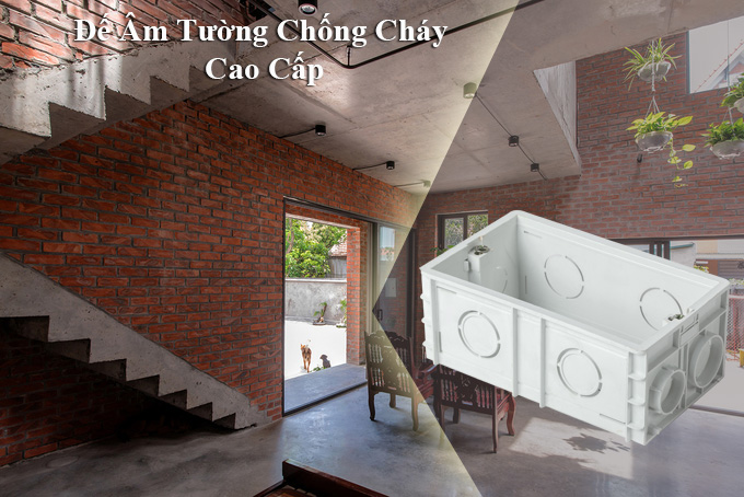Đế âm tường chống cháy cao cấp Tenko TK-DAV02