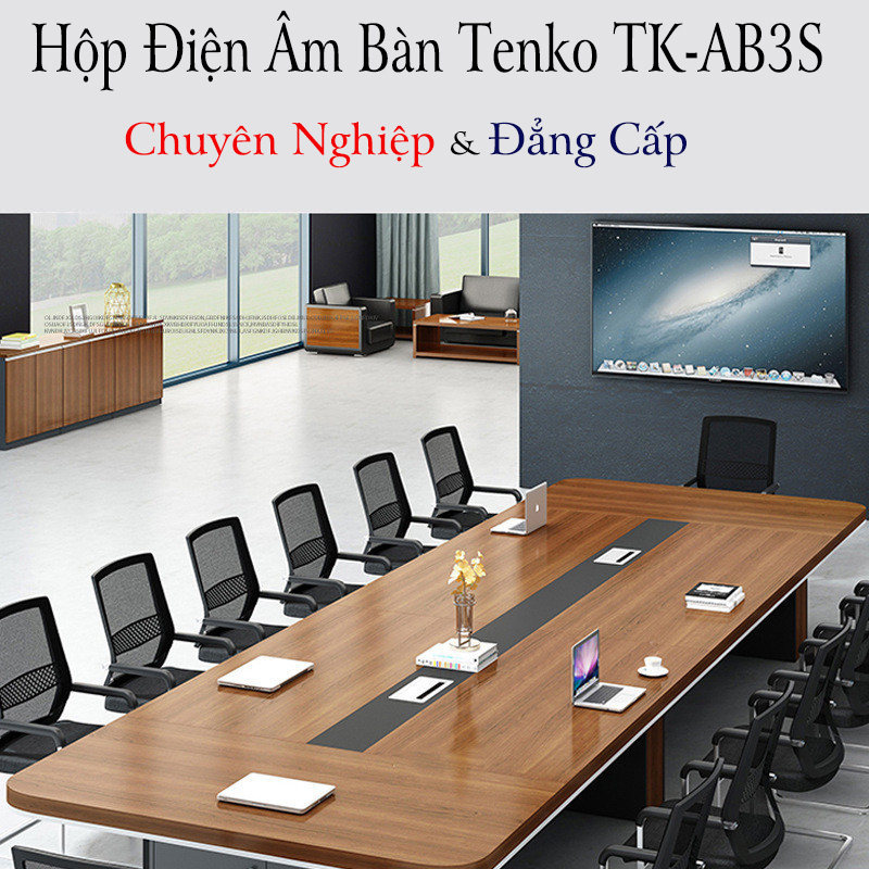 Hộp Điện Nh&ocirc;m &Acirc;m B&agrave;n Tenko TK-AB3S M&agrave;u Đen