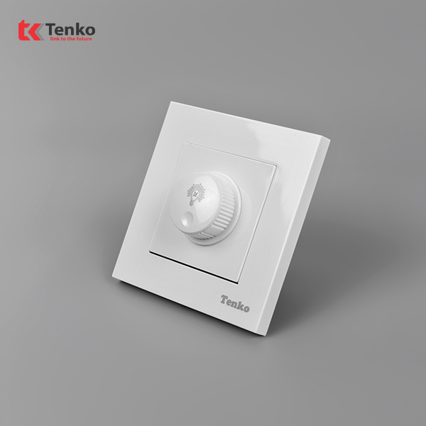 Chiết Áp Đèn Mặt Nhựa Cao Cấp TT-61 Trắng