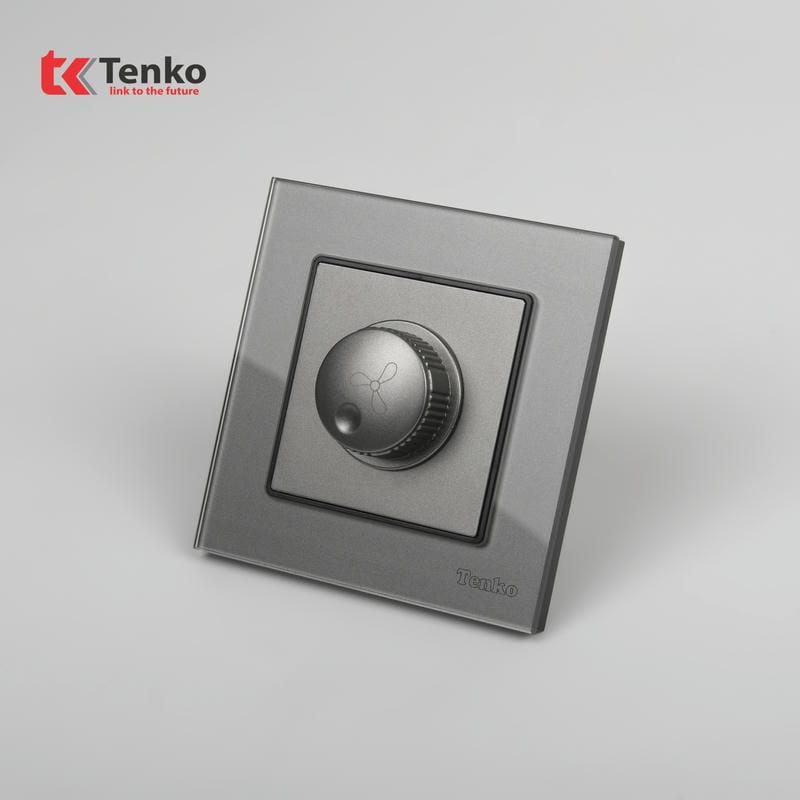 Chiết Áp Quạt 300W Mặt Kính Cường Lực TK-F71D-62