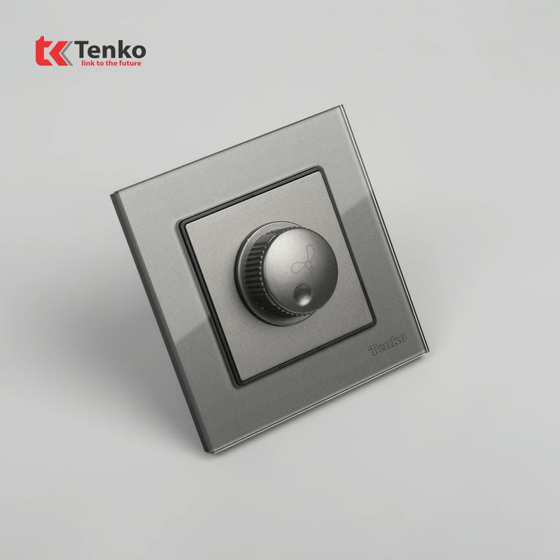 Chiết Áp Quạt 300W Mặt Kính Cường Lực TK-F71D-62