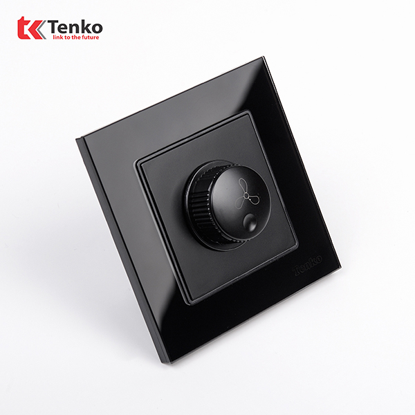 Chiết Áp Quạt 300W Mặt Kính Cường Lực TK-F71D-62D