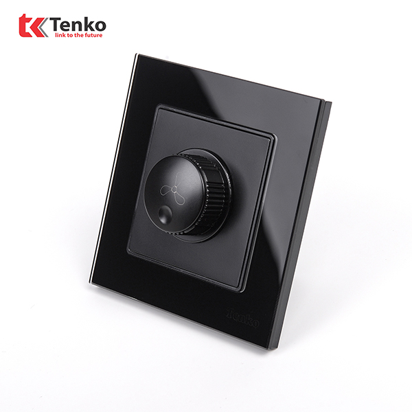 Chiết Áp Quạt 300W Mặt Kính Cường Lực TK-F71D-62D