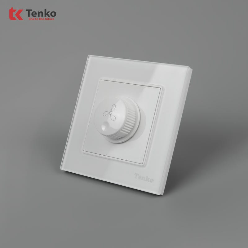 Chiết Áp Quạt 300W Mặt Kính Cường Lực TK-F71D-62T