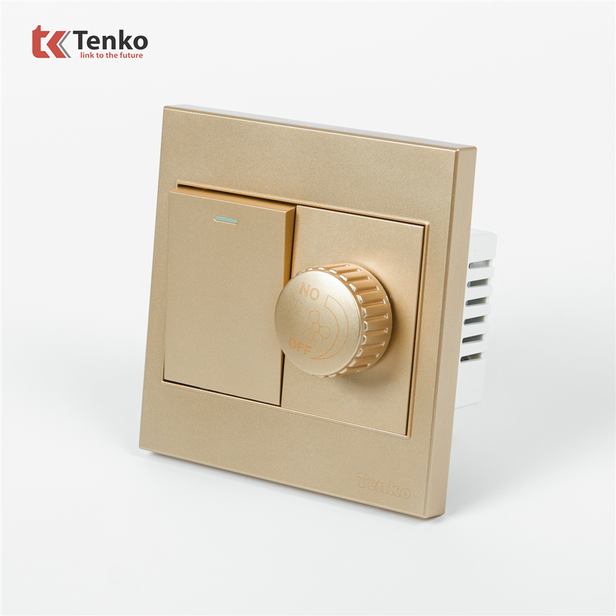 Chiết Áp Quạt Mặt Nhựa ABS Tenko TK-V1-087