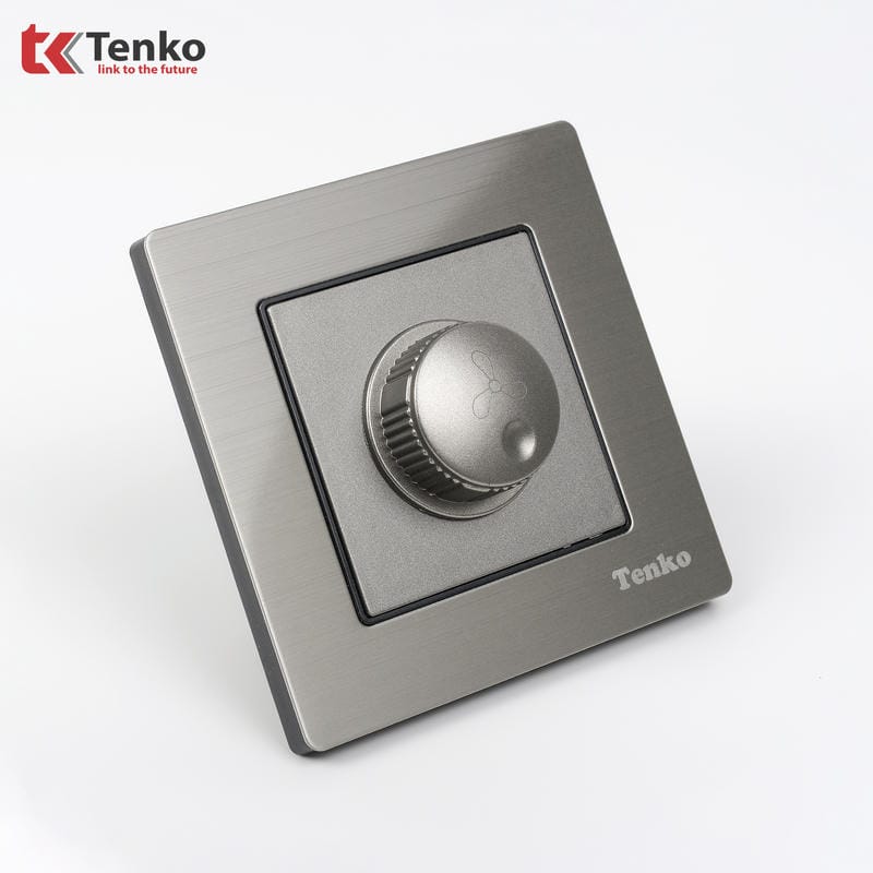 Chiết Áp Quạt Mặt Vân Hợp Kim F71B-62 Xám Bóng