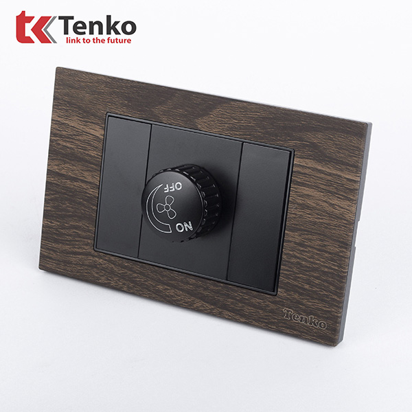Chiết áp quạt vân gỗ Tenko TK-C6A-086