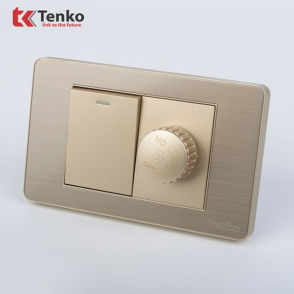 Chiết Áp Và Công Tắc Mặt Kim Loại TK-C7G-087