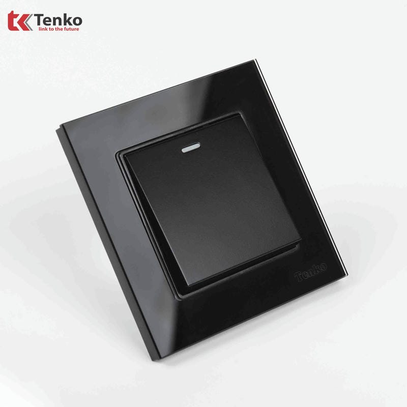 Công Tắc 1 Nút Mặt Kính Cường Lực TK-F71D-01D