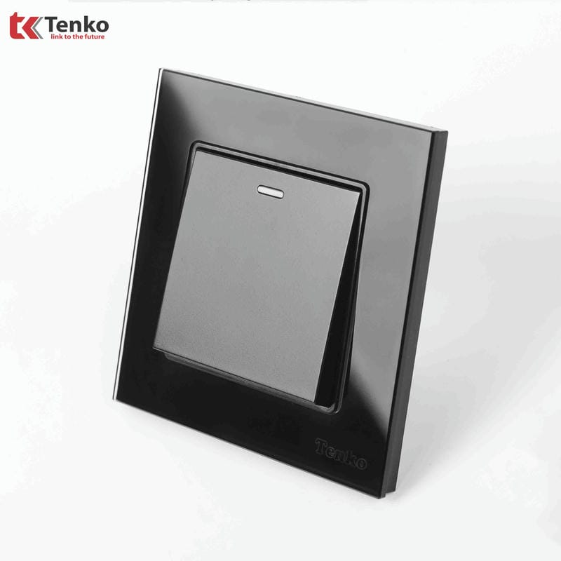 Công Tắc 1 Nút Mặt Kính Cường Lực TK-F71D-01D