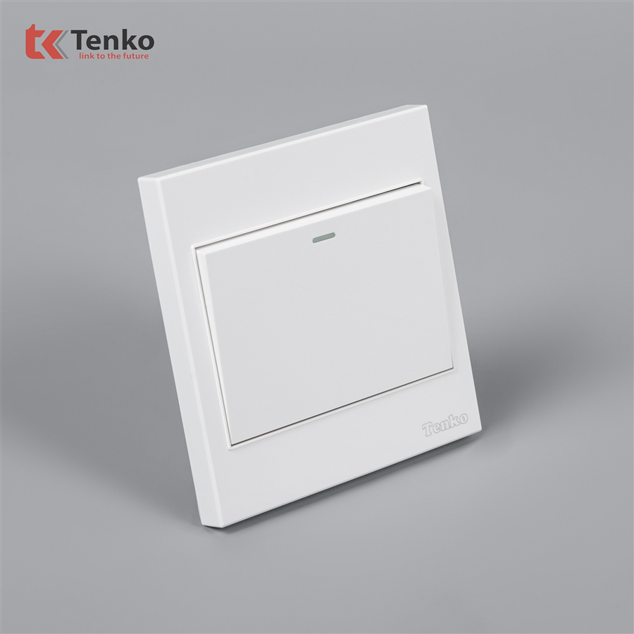 Công Tắc 1 Nút Mặt Nhựa ABS Tenko TK-V1-01