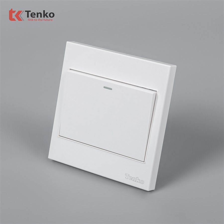 Công Tắc 1 Nút Mặt Nhựa ABS Tenko TK-V1-01