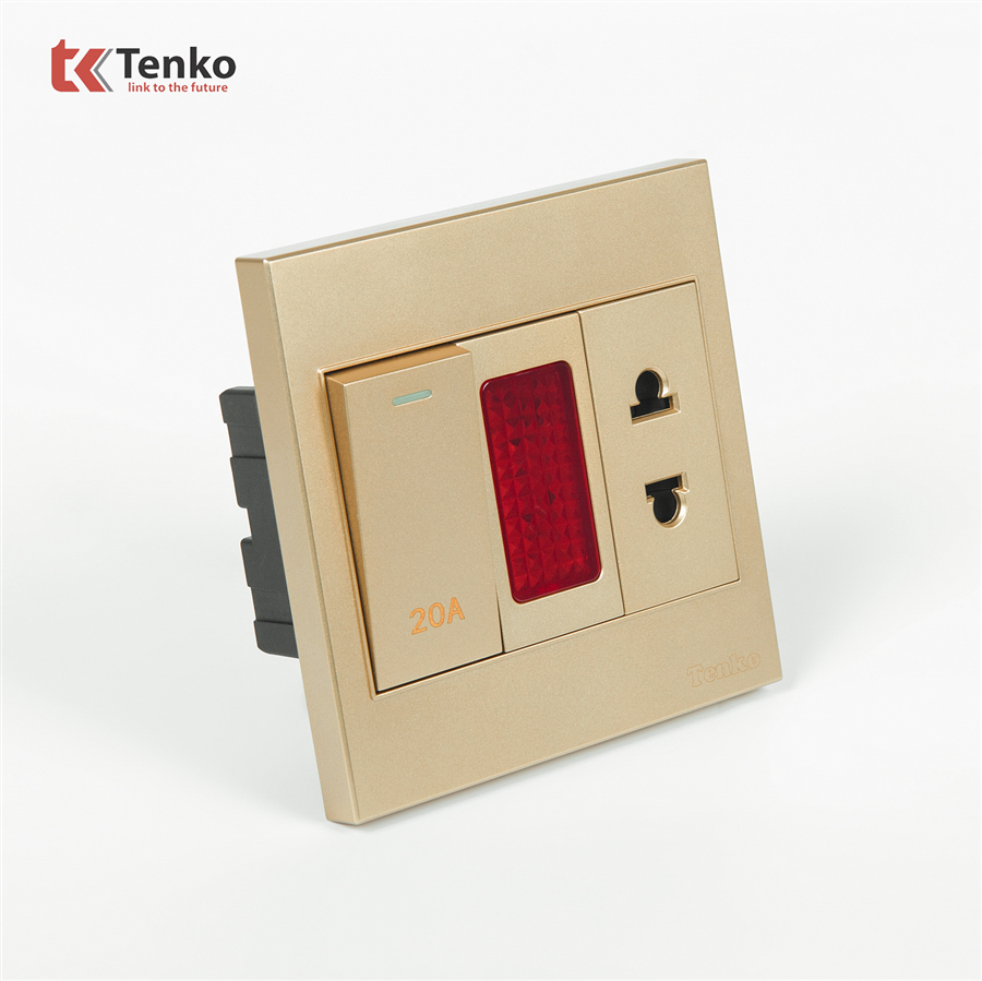 Công Tắc 20A Công Suất Cao Kèm Đèn Báo TK-V1-080