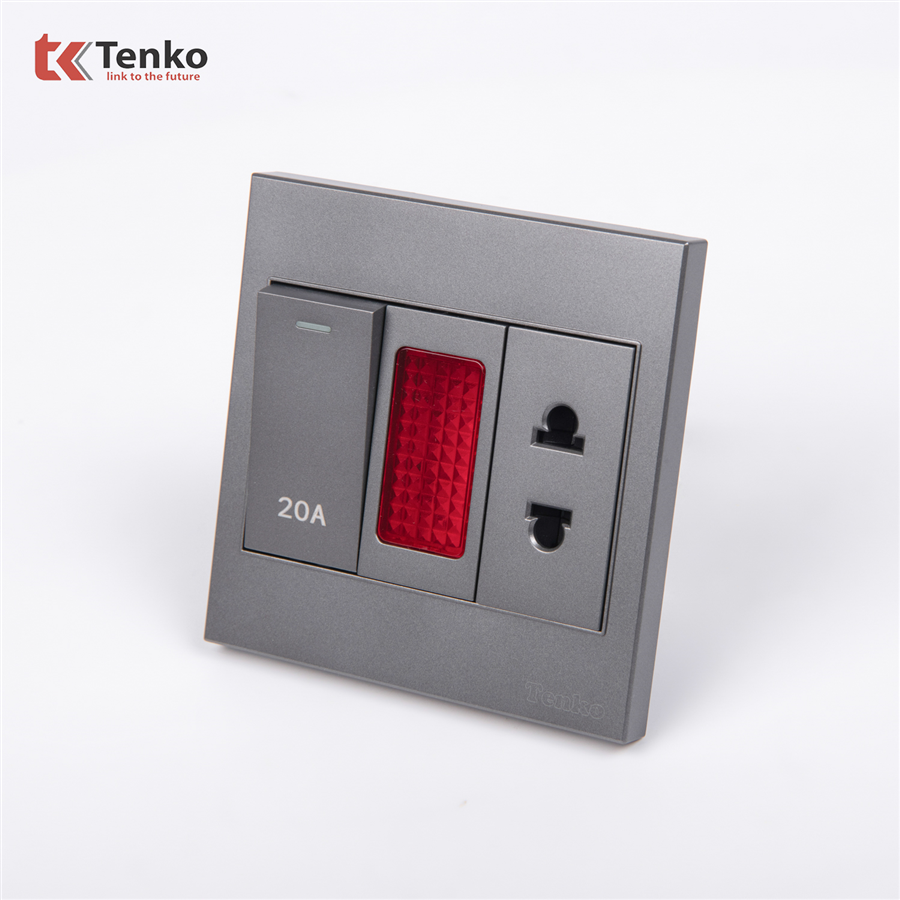 Công Tắc 20A Công Suất Cao Kèm Đèn Báo TK-V1-080
