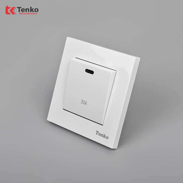 Công Tắc 20A Mặt Nhựa Cao Cấp TT-87 Trắng