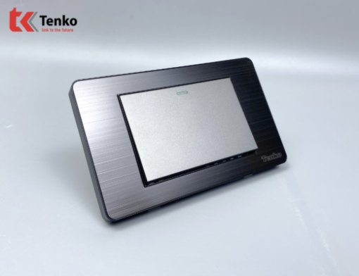 Công Tắc Điện 1 Nút Mặt Hợp Kim TK-C7G-01 Đen Xám
