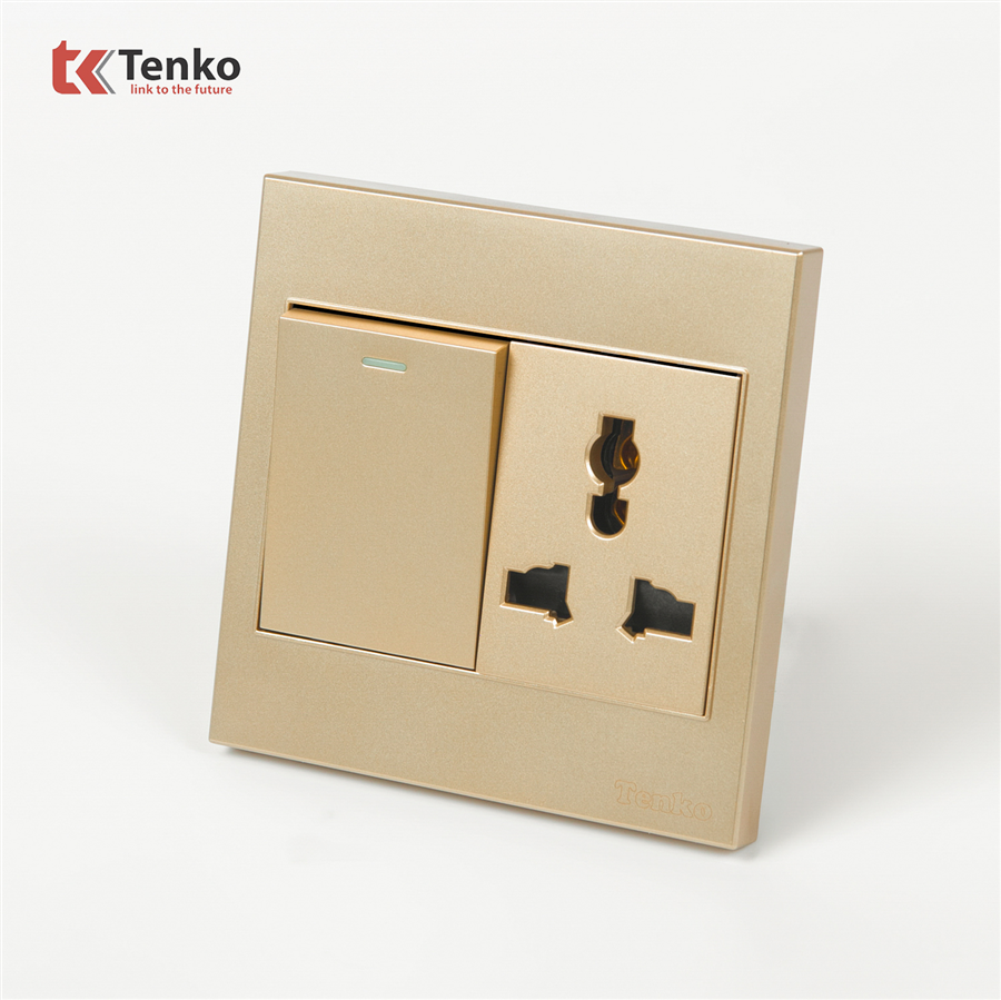 Công Tắc ,Ổ Cắm 3 Chấu Tenko TK-V1-039