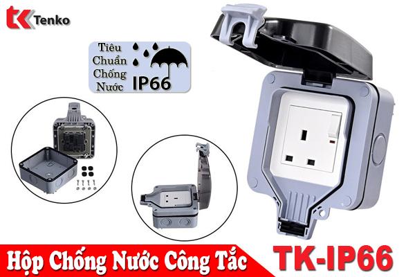 Hộp Chống Nước Ổ Cắm, Công Tắc Điện TK-IP66 Vuông