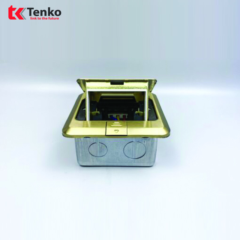Hộp Đế Âm Sàn Thông Dụng Tenko TK-J02 Màu Vàng