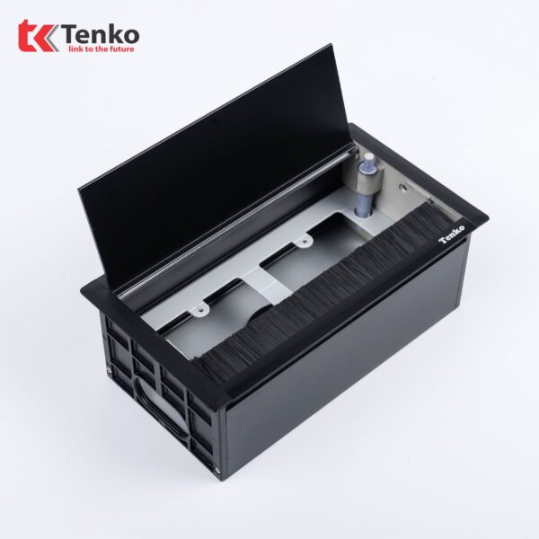 Hộp Điện Âm Bàn Họp 2 Module Ổ Cắm TK-AB2S Đen