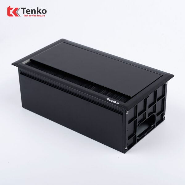 Hộp Điện Âm Bàn Họp 2 Module Ổ Cắm TK-AB2S Đen