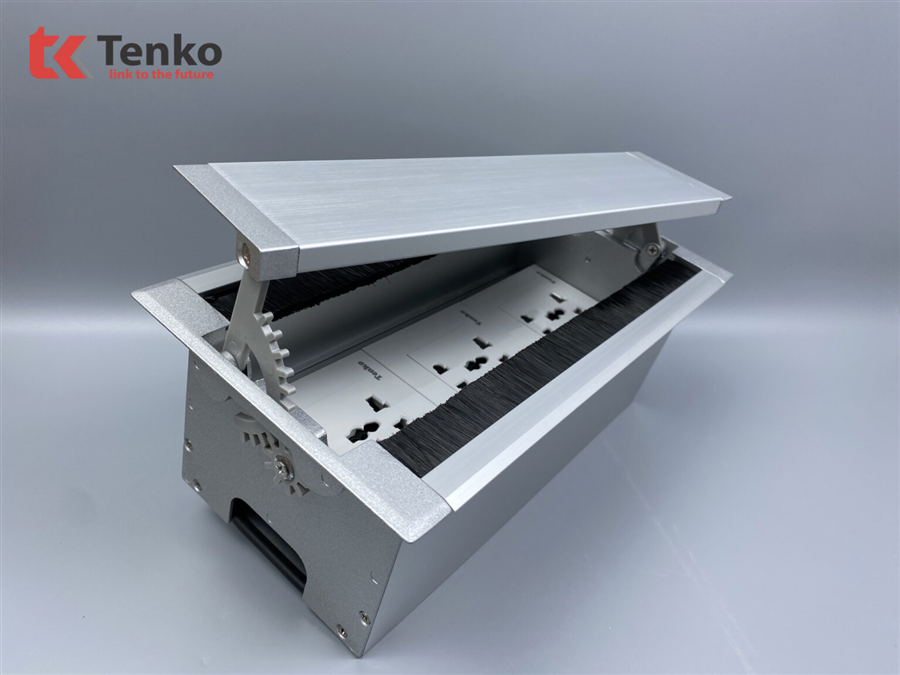 Hộp Điện Âm Bàn Mở 2 Chiều Tenko TK-HC3S-01 Bạc