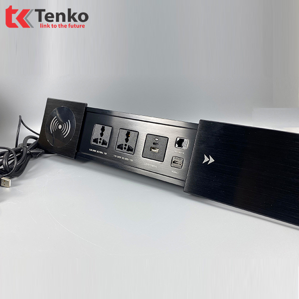 Hộp Điện Âm Bàn TK-BT01 Nắp Trượt Sạc Không Dây