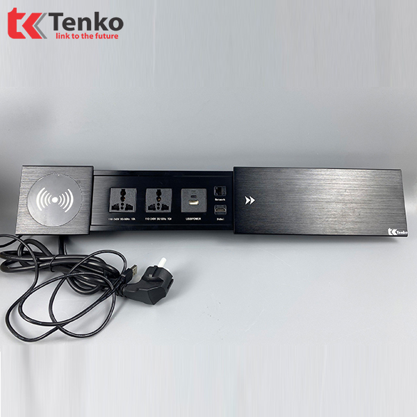 Hộp Điện Âm Bàn TK-BT01 Nắp Trượt Sạc Không Dây