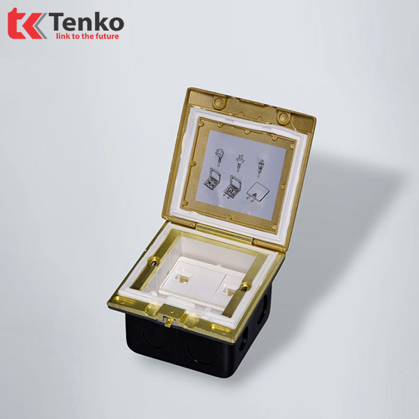 Hộp Điện Âm Sàn Chống Nước 2 Mạng LAN TK-J06-10