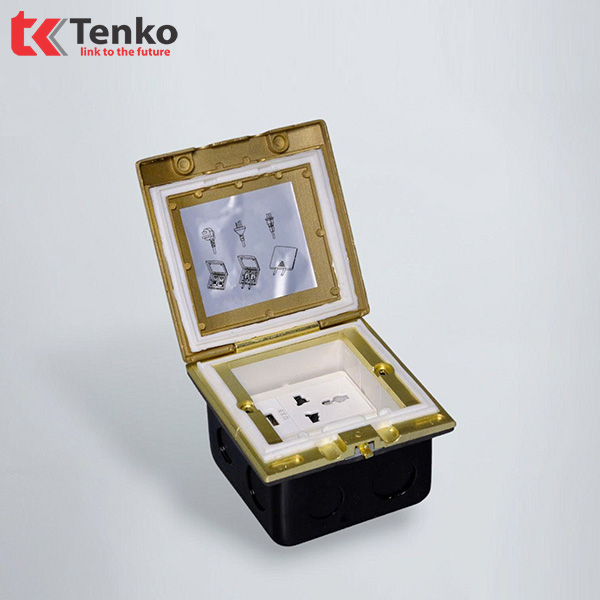 Hộp Điện Âm Sàn Chống Nước  Kèm Sạc USB TK-J06-24