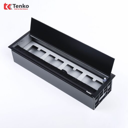 Hộp Điện Nhôm Âm Bàn Họp Tenko TK-AB4S Đen