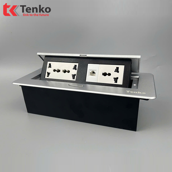 Hộp Ổ Cắm Điện Âm Bàn Họp TK-AS06DN-04